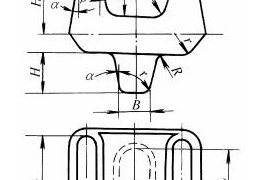 模锻件结构设计:锤上模锻件外模锻斜度α值（图文教程）