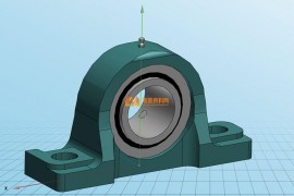 带座轴承UCP201-210 3D模型