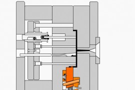 注塑模具的机械动画