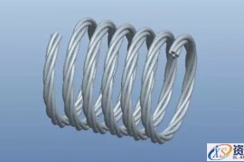 ProE螺旋形的电缆线的画法(图文教程)