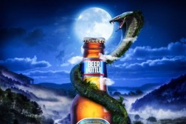 Photoshop制作大气的魔幻风格啤酒海报教程(图文教程)