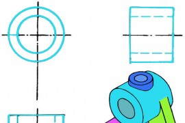 画轴承座组合体步骤（图文教程）