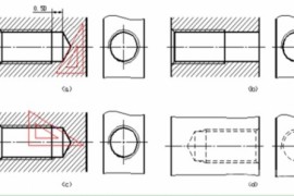 cad机械制图内螺纹画法（图文教程）