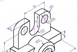 CAD中画三维模型的等轴测图（图文教程）