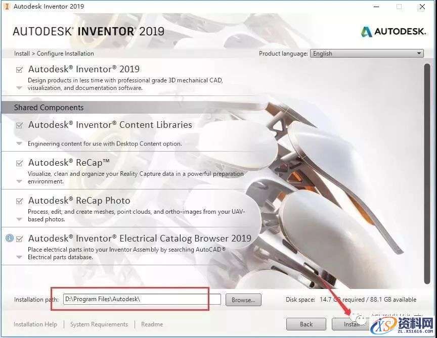 Inventor 2019软件图文安装教程,Inventor 2019软件图文安装教程,点击,安装,三维,打开,完成,第8张