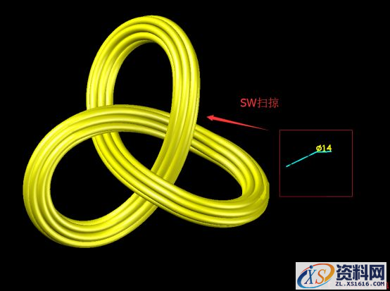 艺术环CAD建模教程(图文教程),CAD复杂环形建模教程375.png,图中,步骤,七色花,绘制,过渡,第8张