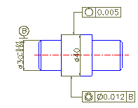 CAD教程第26章－用AutoCAD2004标注技术要求（图文教程）,CAD教程第26章－用AutoCAD2004标注技术要求,公差,标注,如图,单击,对话框,第16张