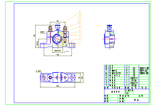 CAD教程第33章-用 AutoCAD2004 拼画装配图（图文教程）,CAD教程第33章-用_AutoCAD2004_拼画装配图,装配图,拼画,视图,插入,零件,第10张