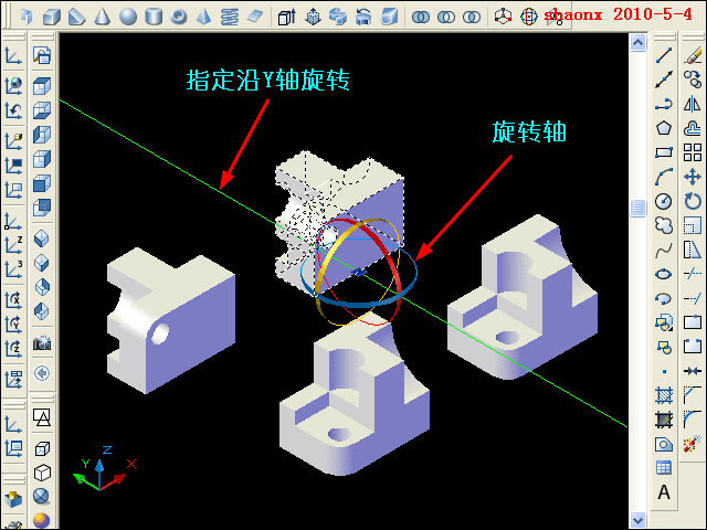 AutoCAD三维教程－平面摄影出三视图（图文教程）,AutoCAD三维教程－平面摄影出三视图,三视图,三维,实体,命令,线型,第7张