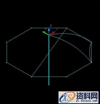 AutoCAD教程_雨伞（图文教程）,AutoCAD教程_雨伞,如图,八边形,圆弧,曲面,边界,第10张