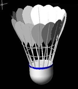 AutoCAD三维建模实例：三维羽毛球（图文教程）,AutoCAD三维建模制作立体羽毛球,如图,三维,旋转,基点,圆环,第19张