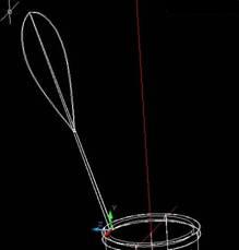 AutoCAD三维建模实例：三维羽毛球（图文教程）,AutoCAD三维建模制作立体羽毛球,如图,三维,旋转,基点,圆环,第10张