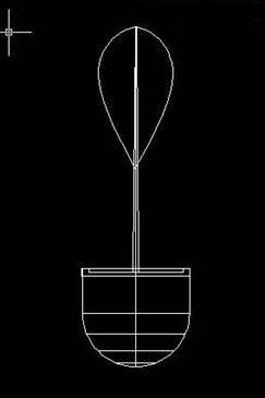 AutoCAD三维建模实例：三维羽毛球（图文教程）,AutoCAD三维建模制作立体羽毛球,如图,三维,旋转,基点,圆环,第7张