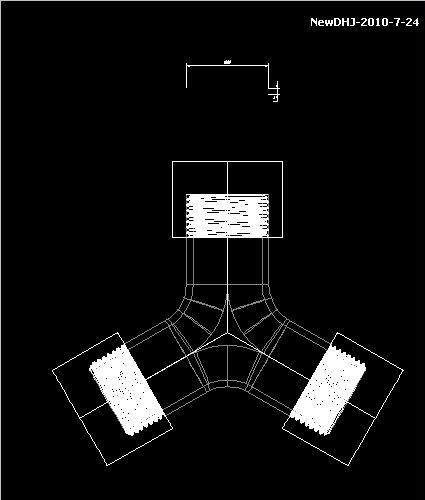 AutoCAD三维建模教程：三通管的制作过程（图文教程）,AutoCAD三维建模教程：三通管的制作过程_中国教程网,圆角,差集,一圆,阵列,螺纹,第10张