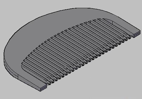 CAD教程—AutoCAD三维建模梳子（图文教程）,CAD教程—AutoCAD三维建模梳子,图片,如图,实体,图形,进行,第15张