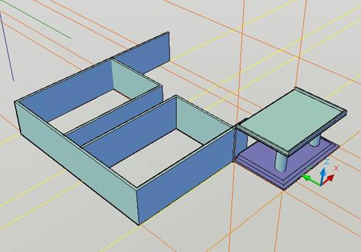 AutoCAD三维建筑模型建模（图文教程）,AutoCAD三维建筑模型建模,下图,矩形,拉伸,命令,门厅,第14张