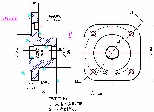 AutoCAD三维建模实例教程-端盖零件建模（图文教程）,AutoCAD三维建模实例教程-端盖零件建模,建模,端盖,三维,教程,零件,第1张