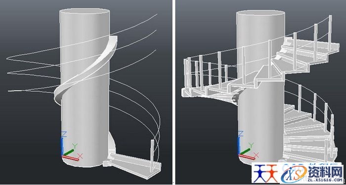AutoCAD绘制旋转楼梯教程（图文教程）,AutoCAD绘制旋转楼梯教程,教程,绘制,旋转,AutoCAD,第4张
