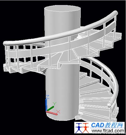 AutoCAD绘制旋转楼梯教程（图文教程）,AutoCAD绘制旋转楼梯教程,教程,绘制,旋转,AutoCAD,第5张