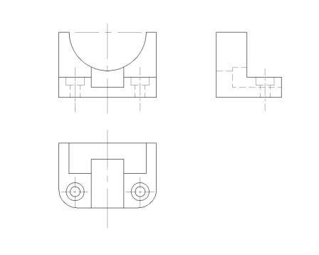 机械CAD操作指导（4）三视图的绘制（图文教程）,机械CAD操作指导（4）三视图的绘制,三视图,绘制,第5张