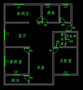 AutoCAD绘制室内平面图的步骤（图文教程）,AutoCAD绘制室内平面图的步骤,平面图,绘制,步骤,AutoCAD,第22张