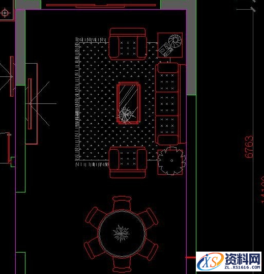 运用AutoCAD绘制电视背景墙的画法教程,室内设计CAD教程5：CAD电视背景墙画法,画法,绘制,AutoCAD,第3张