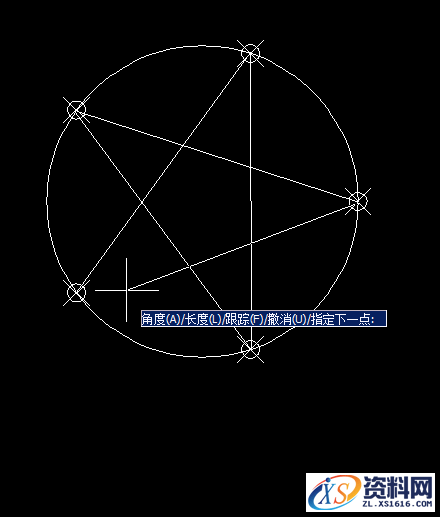 灵活运用AutoCAD定数等分画出五角星图文教程,CAD定数等分画五角星教程,第5张