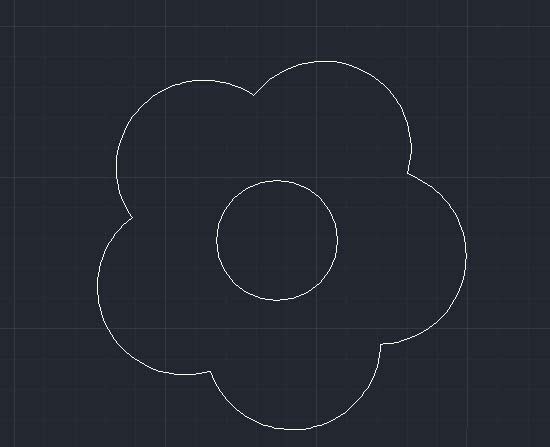 用中望CAD中绘制花朵（图文教程）,怎么用CAD绘制一朵花,绘制,教程,CAD,第5张