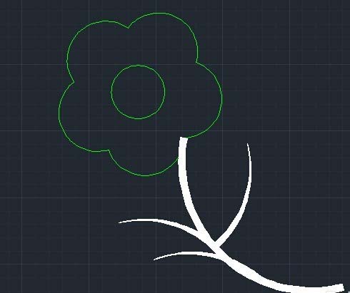 用中望CAD中绘制花朵（图文教程）,怎么用CAD绘制一朵花,绘制,教程,CAD,第8张