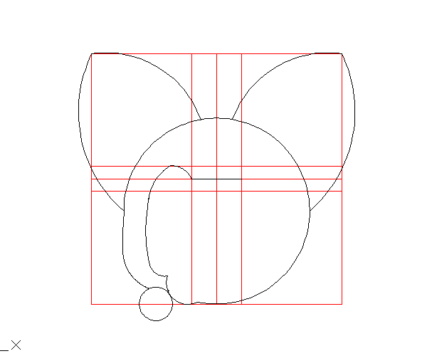中望CAD绘制阿狸头像简图（图文教程）,用CAD怎么绘制阿狸头像,绘制,教程,第7张