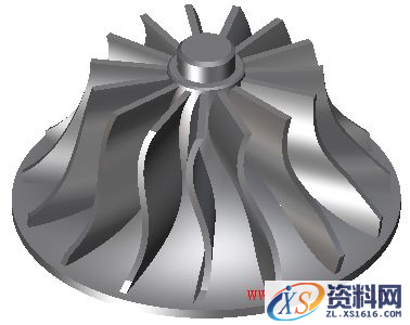 使用中望3D设计叶轮（图文教程）,图1叶轮效果图.PNG,使用,教程,设计,第1张