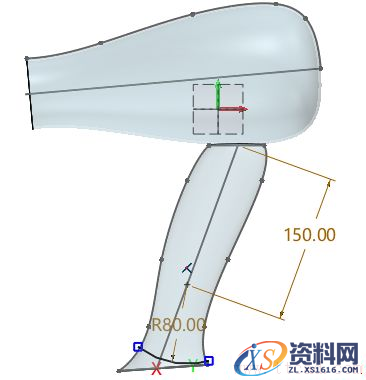 使用中望3D进行吹风机造型设计（图文教程）,12.png,进行,使用,第12张