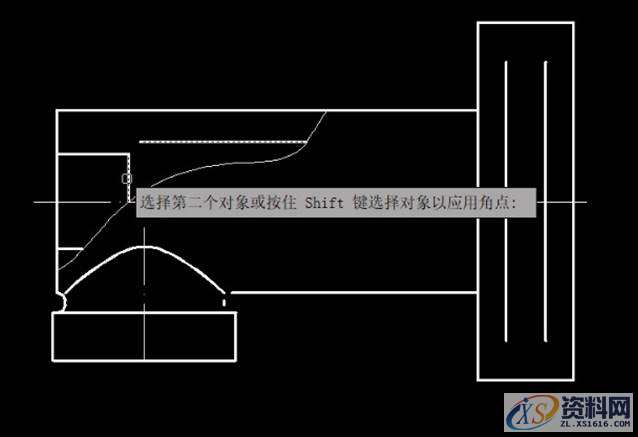 CAD教程：如何在两个对象间建立尖角和圆角,CAD如何绘制两条平行线间的倒圆角,圆角,对象,第7张