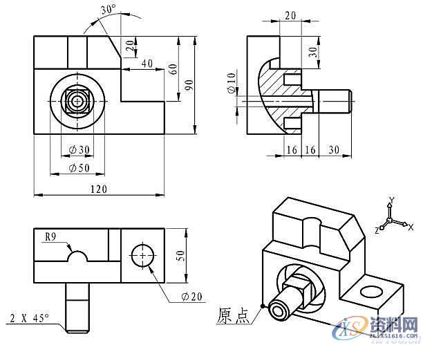 Solidworks三维建模练习题，在学习中的朋友拿走不谢,三维,建模,第4张