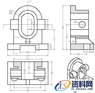 各种CAXA二维截面轮廓的绘制练习图,CAXA练习图,二维,绘制,第17张