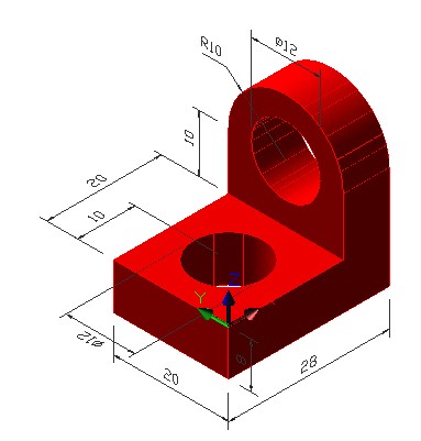 浩辰CAD2011机械_（18）三维实体建模实例（图文教程）,浩辰CAD2011机械_（18）三维实体建模实例,如图,绘制,我们,图纸,第1张