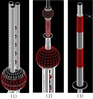 用浩辰CAD绘制东方明珠塔（图文教程）,用浩辰CAD绘制东方明珠塔,绘制,教程,CAD,第4张