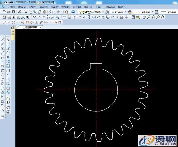在CAXA中快速画齿轮齿形线切割图（图文教程）,在CAXA中快速画齿轮齿形线切割图,齿轮,第6张