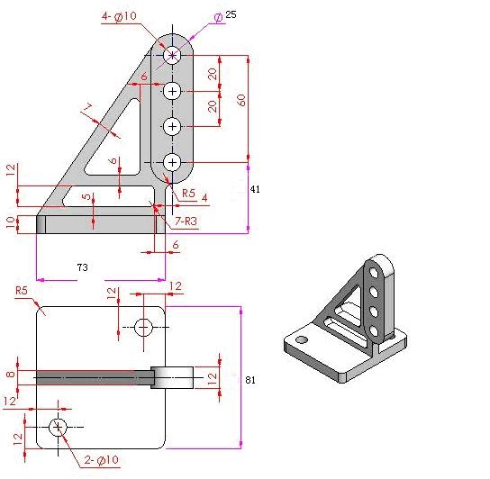 UGNX各版本通用新手三维建模练习题（图文教程）,UGNX各版本通用新手三维建模练习题,三维,建模,第4张