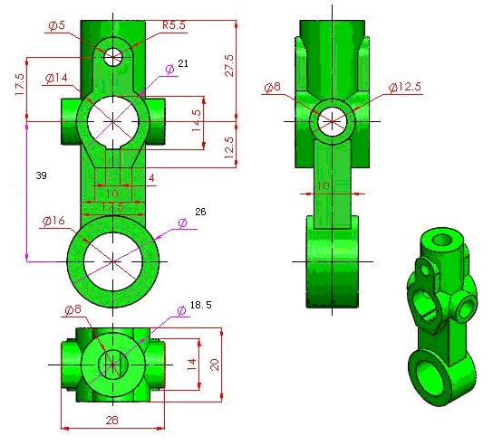 UGNX各版本通用新手三维建模练习题（图文教程）,UGNX各版本通用新手三维建模练习题,三维,建模,第3张