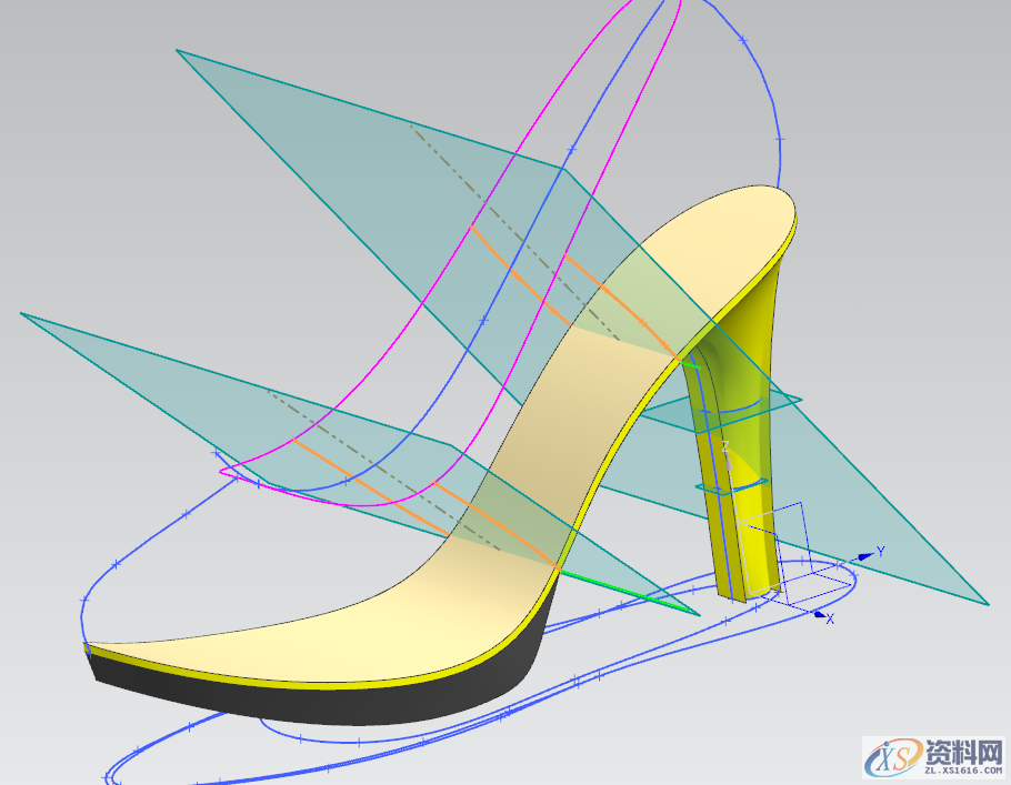 UG NX教程：绘制一双红色高跟鞋,绘制,教程,第18张