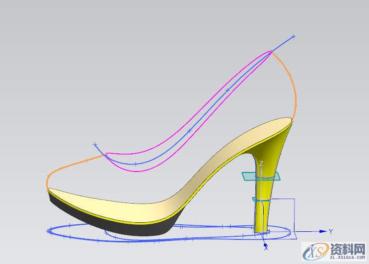 UG NX教程：绘制一双红色高跟鞋,绘制,教程,第17张