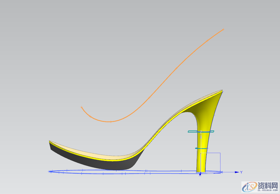 UG NX教程：绘制一双红色高跟鞋,绘制,教程,第14张
