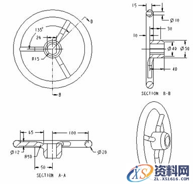 Pro/E基础综合习题（图文教程）,Pro/E基础综合习题,习题,基础,教程,第33张