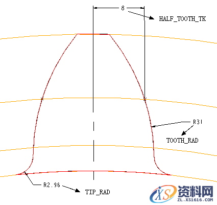 Pro/E绘制斜齿轮的方法（图文教程）,Pro/E绘制斜齿轮的方法,如图,曲线,输入,第23张