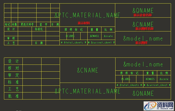 PROE建模及工程图,标题栏,明细表,格式使用方法（图文教程）,设置,文件,模板,参数,格式,第3张