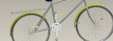 Pro/E软件设计自行车(图文教程),Pro/E软件设计自行车,单击,造型,选择,装配,第32张