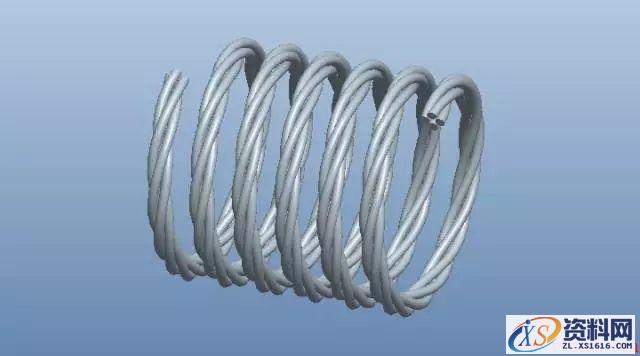 ProE螺旋形的电缆线的画法(图文教程),ProE螺旋形的电缆线的画法,下图,绘制,第1张
