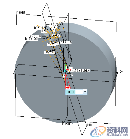 ProE5.0直齿轮的参数化造型设计方法和步骤,如图,选择,对话框,基准,第51张