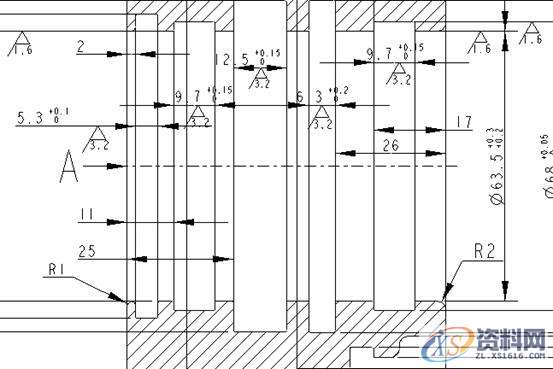 ProE工程图教程-导向套工程图创建案例,标注,公差,选项,对话框,视图,第23张